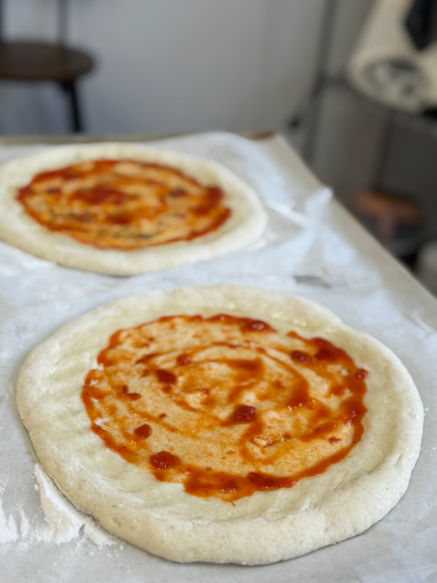 Pre pizza estilo napolitano sin gluten
