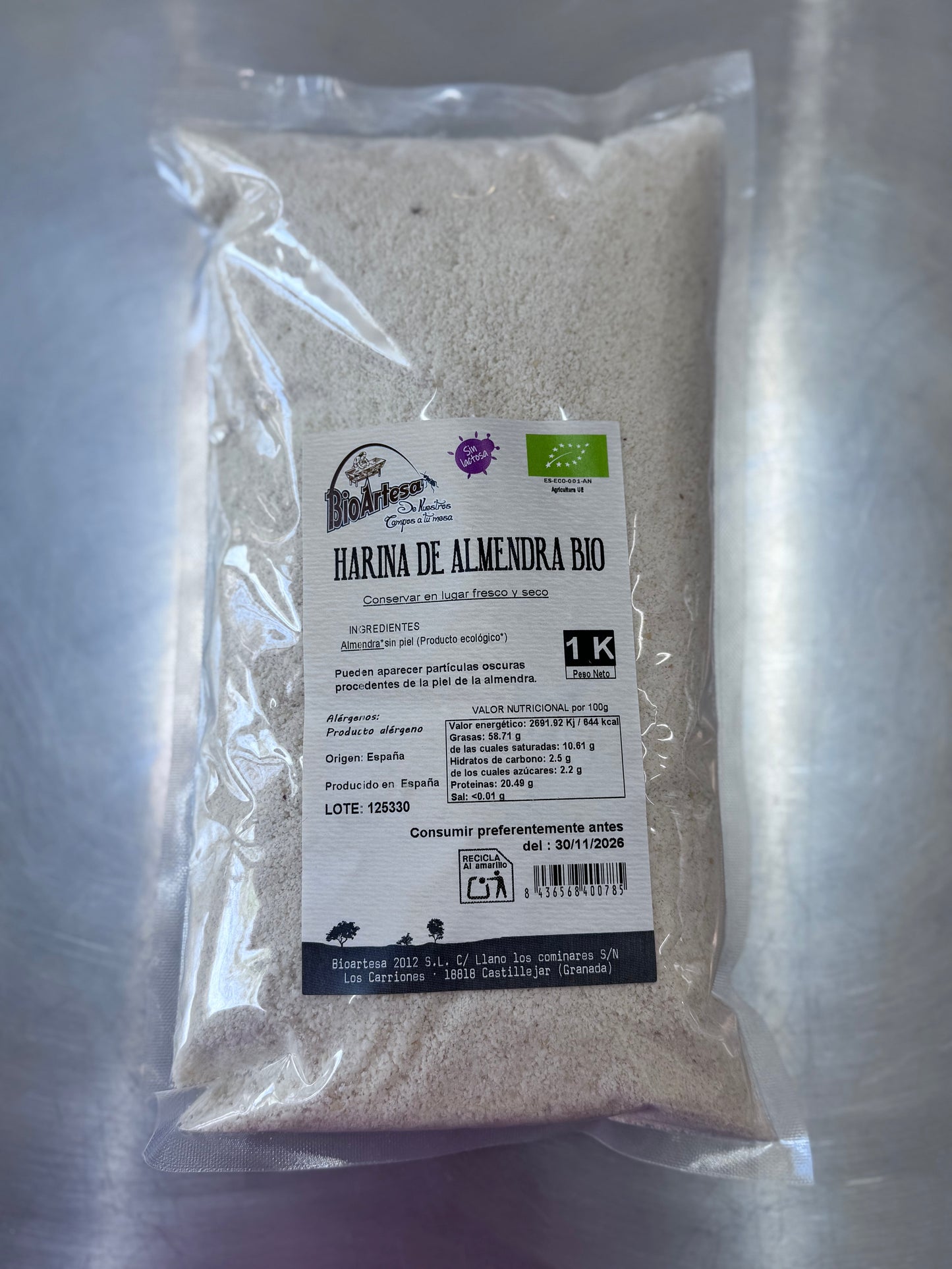 HARINA DE ALMENDRA BIO 1KG