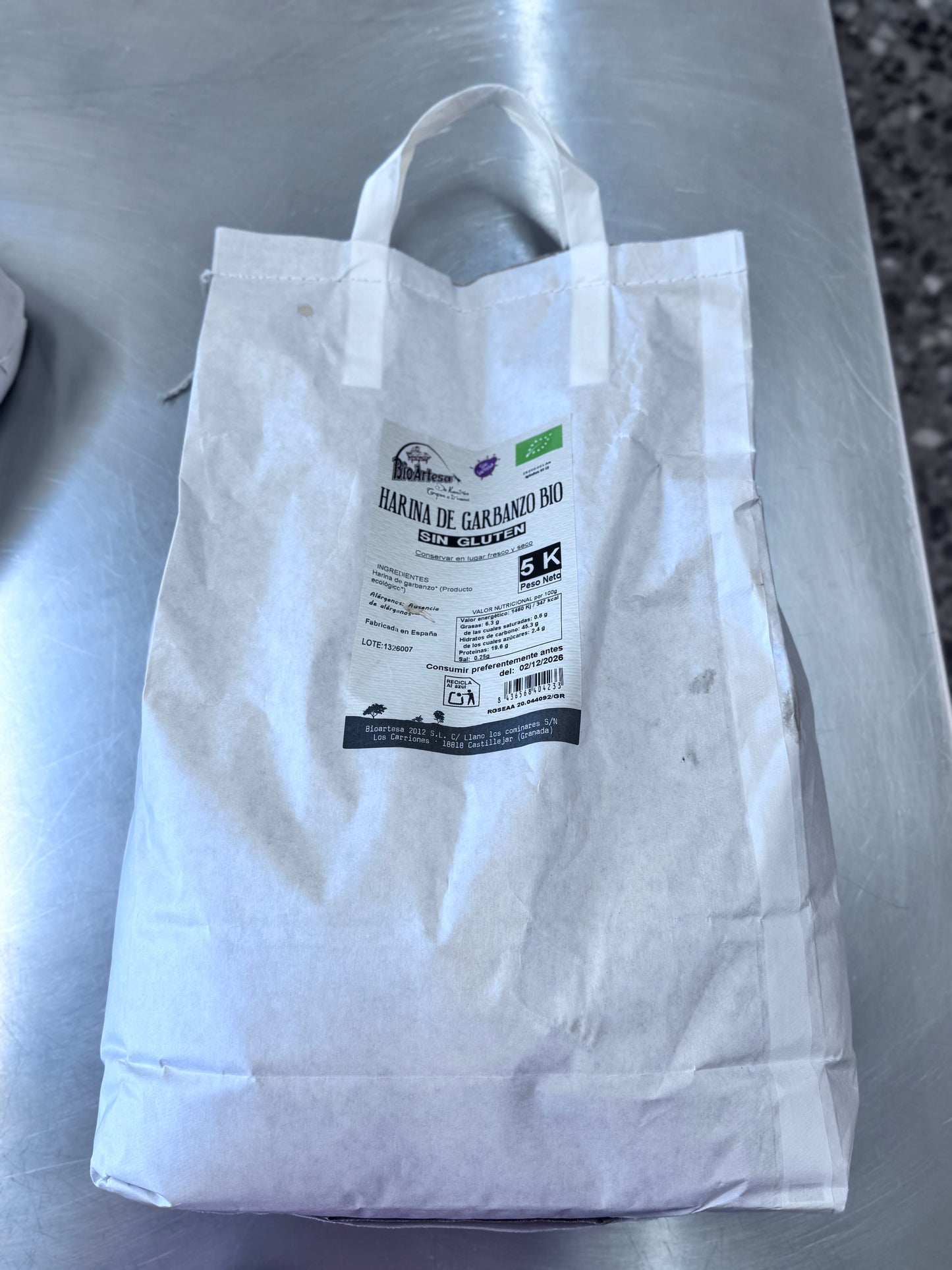 HARINA DE GARBANZO BIO 5kg