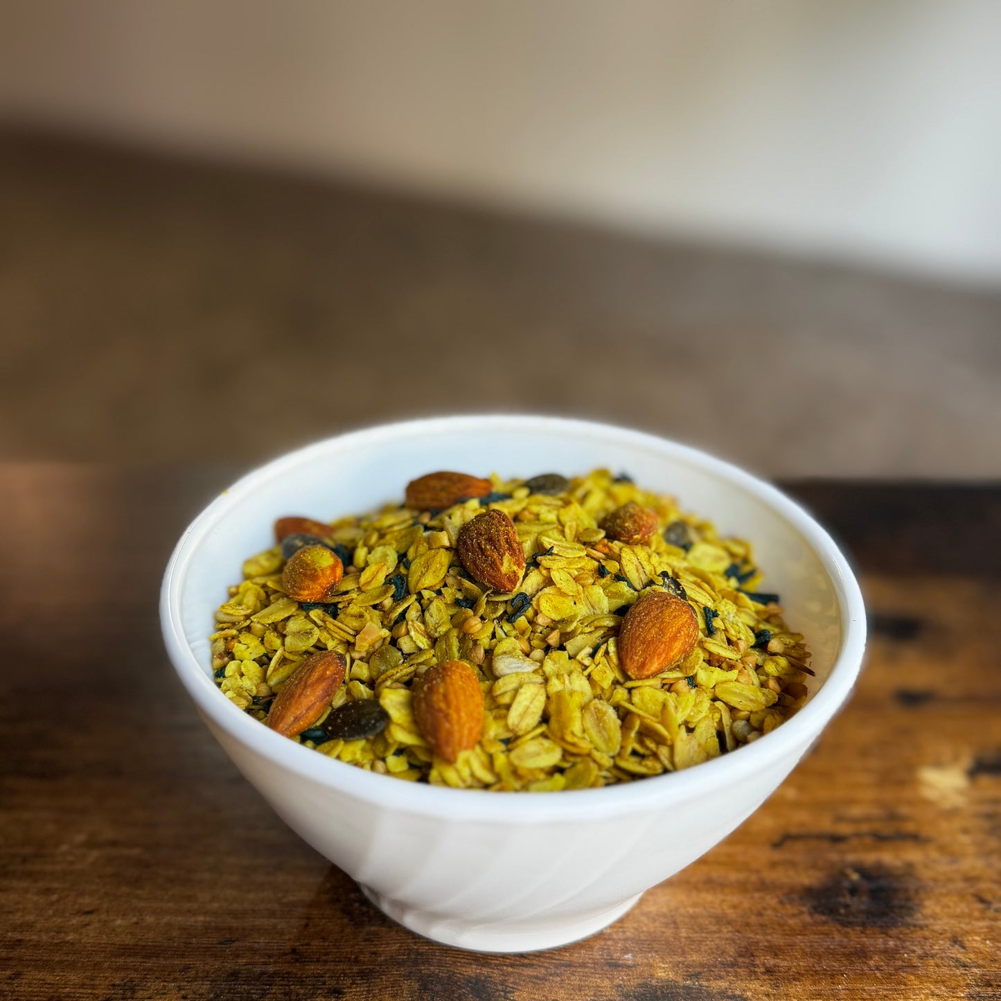 GRANOLA SALADA CON ESPIRULINA