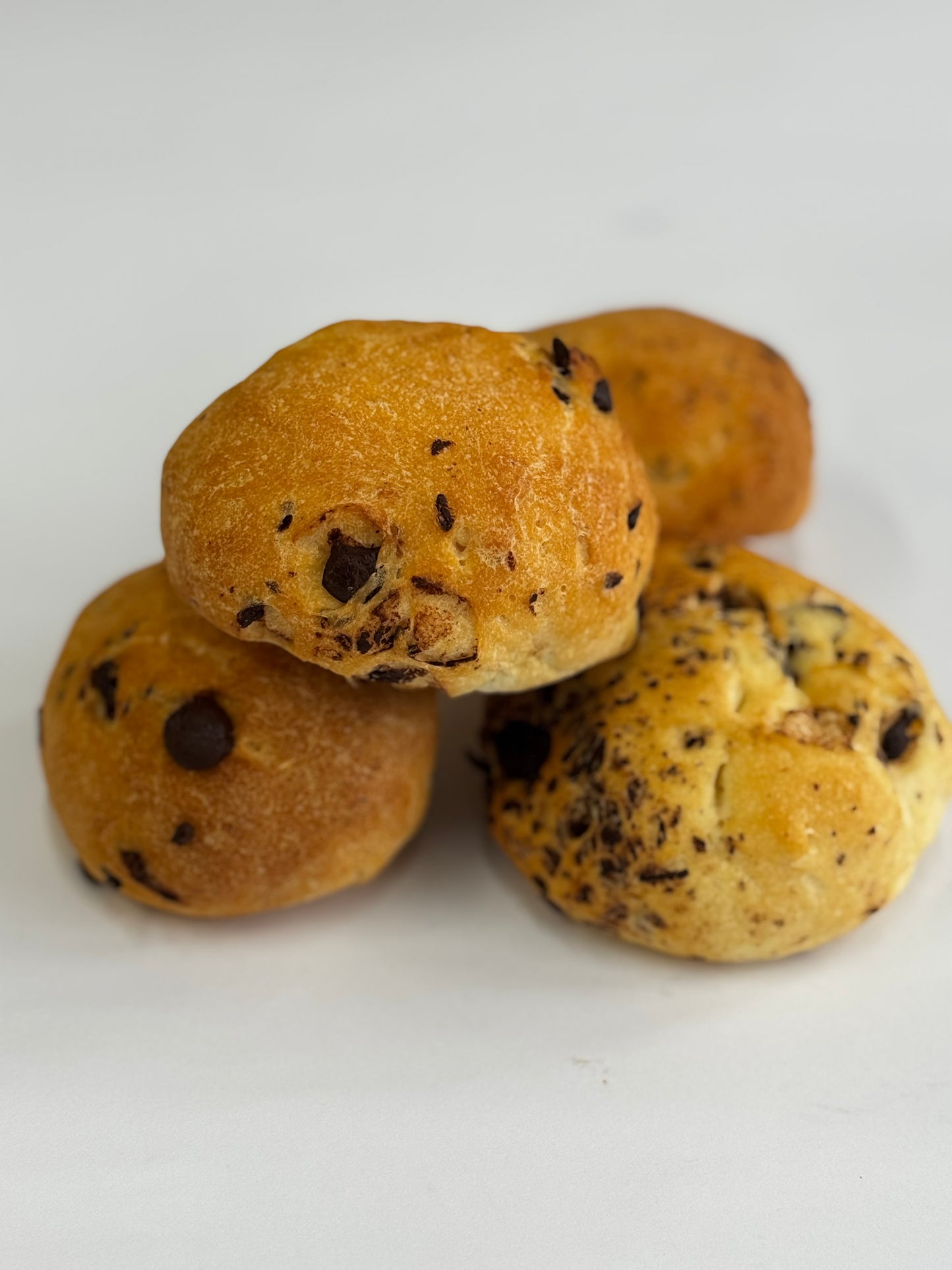 Bollitos con chips de chocolate
