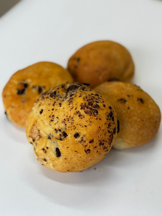 Bollitos con chips de chocolate